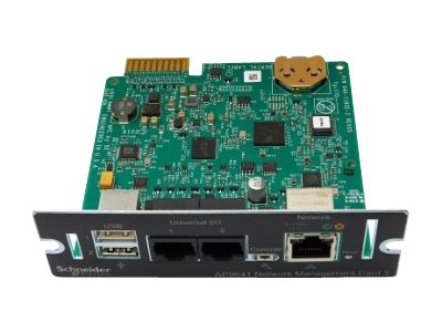 APC Network Management Card 3 with PowerChute Network Shutdown & Environmental Monitoring - Adaptador de administración remota - 1GbE - 1000Base-T - para P/N: SMTL2K2RM2UCLNC, SMTL3000RM2UCNC, SMX2KR2UX145, SMX750CUS, SRTL10KRM4UT, SRTL8KRM4UT