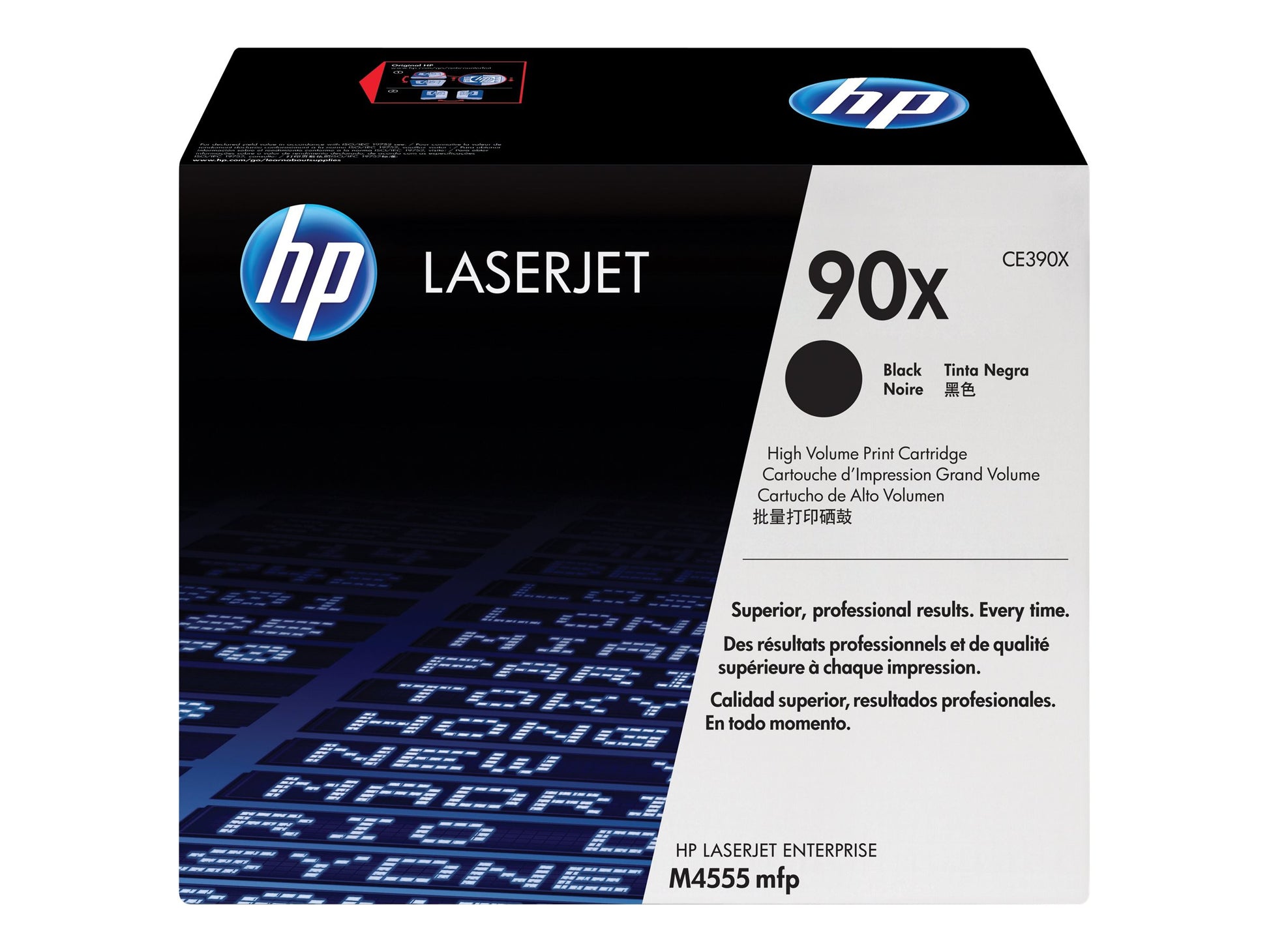 HP 90X - Alto rendimiento - negro - original - LaserJet - cartucho de tóner (CE390X) - para LaserJet Enterprise 600 M602dn, 600 M602m, 600 M602n, 600 M602x, M4555 MFP, M603xh-3