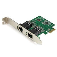 StarTech.com Adaptador Tarjeta de Red NIC PCI Express PCI-E de 2 Puertos Ethernet Gigabit - 2x RJ45 Hembra - Adaptador de red - PCIe perfil bajo - Gigabit Ethernet x 2 - para P/N: ET91000SM10, ET91000SM20-7