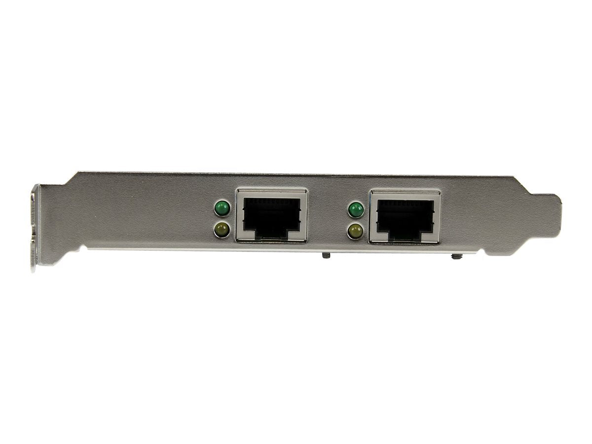 StarTech.com Adaptador Tarjeta de Red NIC PCI Express PCI-E de 2 Puertos Ethernet Gigabit - 2x RJ45 Hembra - Adaptador de red - PCIe perfil bajo - Gigabit Ethernet x 2 - para P/N: ET91000SM10, ET91000SM20-3