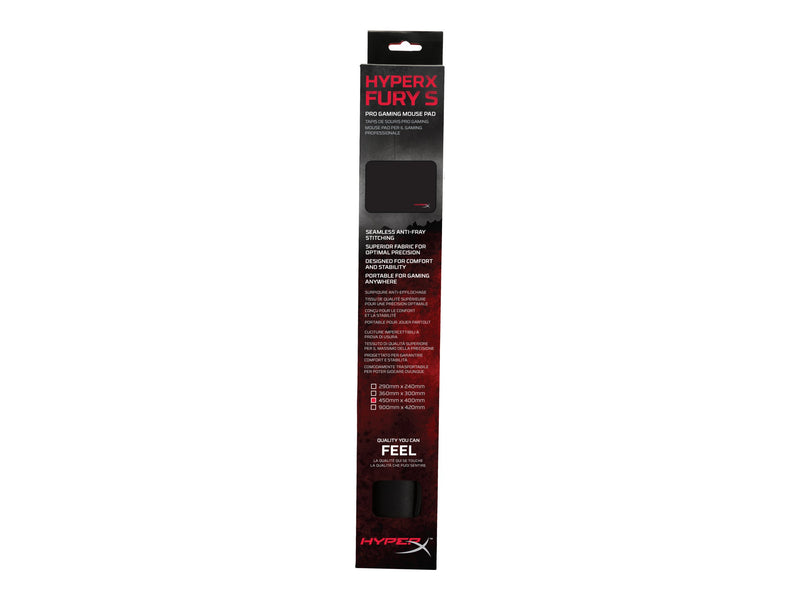 HyperX FURY S Gaming - Alfombrilla de ratón - grande - negro - para HP 250 G9; Laptop 15, 15s, 17; Pavilion 24, 27; Pavilion Laptop 15-4