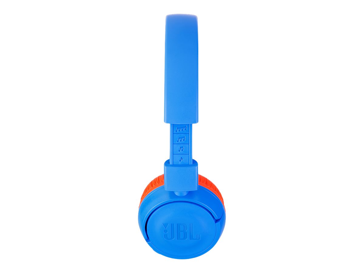 JBL JR300BT - Auriculares con diadema con micro - en oreja - Bluetooth - inalámbrico - naranja/azul-7