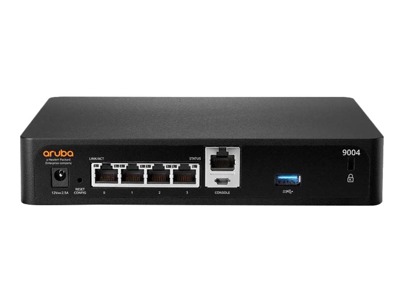 HPE Aruba 9004 (RW) - Pasarela - 4 puertos - 1GbE - ZigBee, NFC, Bluetooth - gestionado a través de la nube - BTO