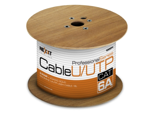Nexxt Enterprise Cat6A U/UTP Cable 4P 23AWG LSZH 305m BL-1
