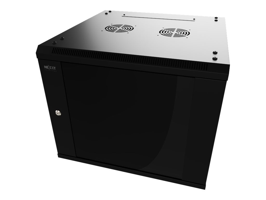 Nexxt Solutions - Rack armario - instalable en pared - RAL 9005, negro barniz - 12U - 19"