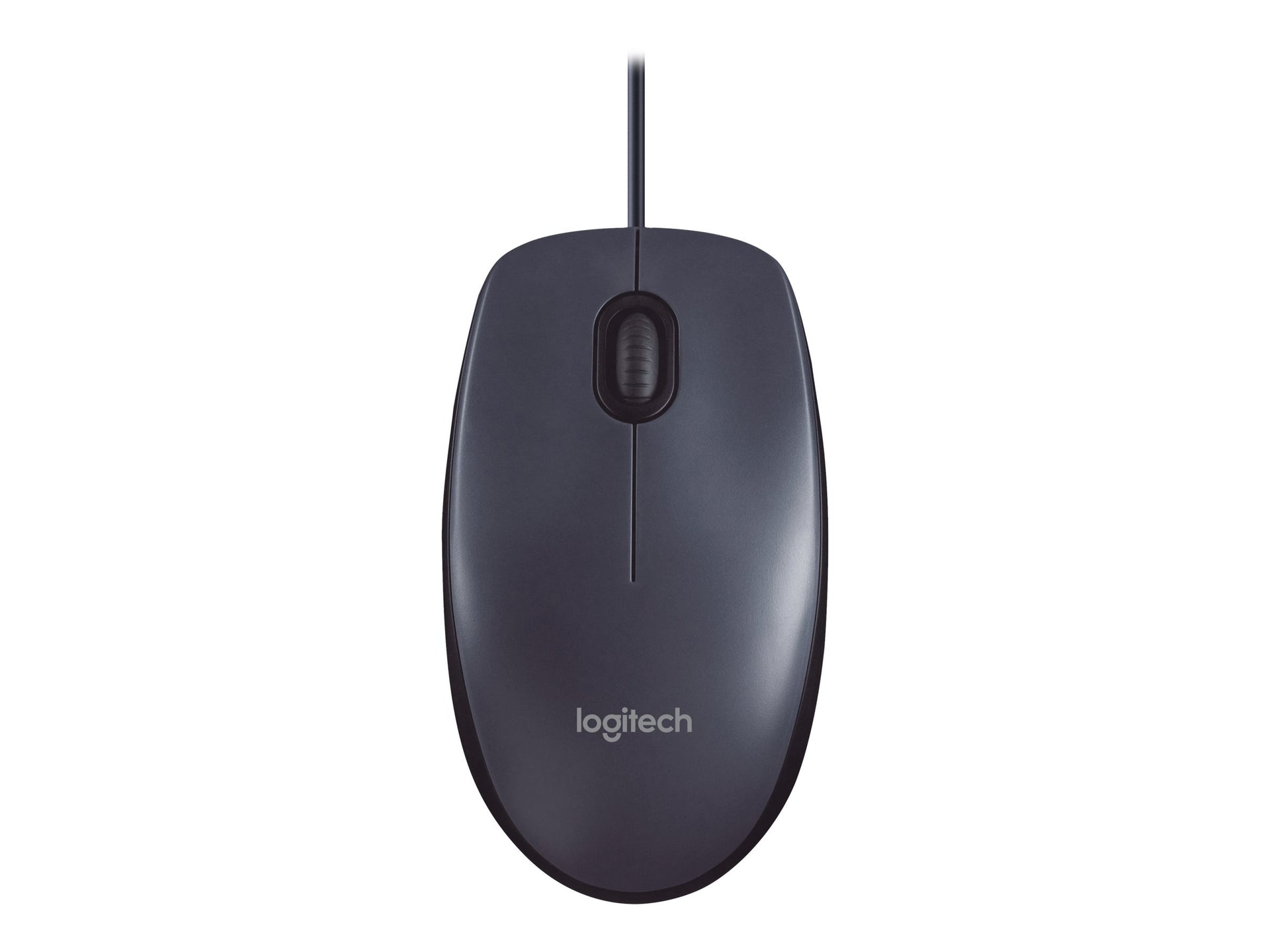 Logitech M100 - Ratón - diestro y zurdo - óptico - 3 botones - cableado - USB - negro