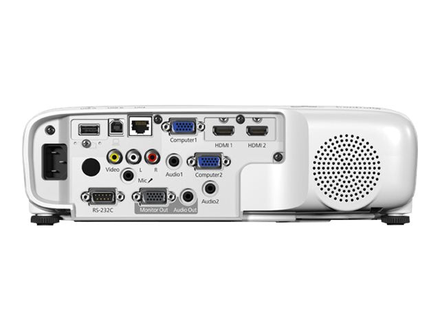 Epson PowerLite 118 - Proyector 3LCD - portátil - 3800 lúmenes (blanco) - 3800 lúmenes (color) - XGA (1024 x 768) - 4:3 - LAN