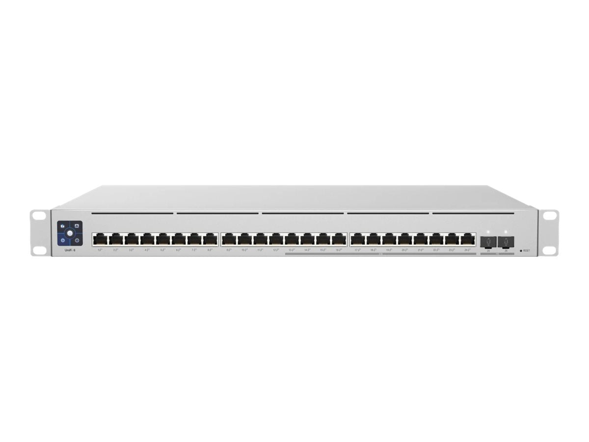 Ubiquiti UniFi Switch USW-Enterprise-24-PoE - Conmutador - L3 - Gestionado - 12 x 100/1000/2.5G (PoE+) + 12 x 10/100/1000 (PoE+) + 2 x 10 Gigabit SFP+ - montaje en rack - PoE+ (400 W)