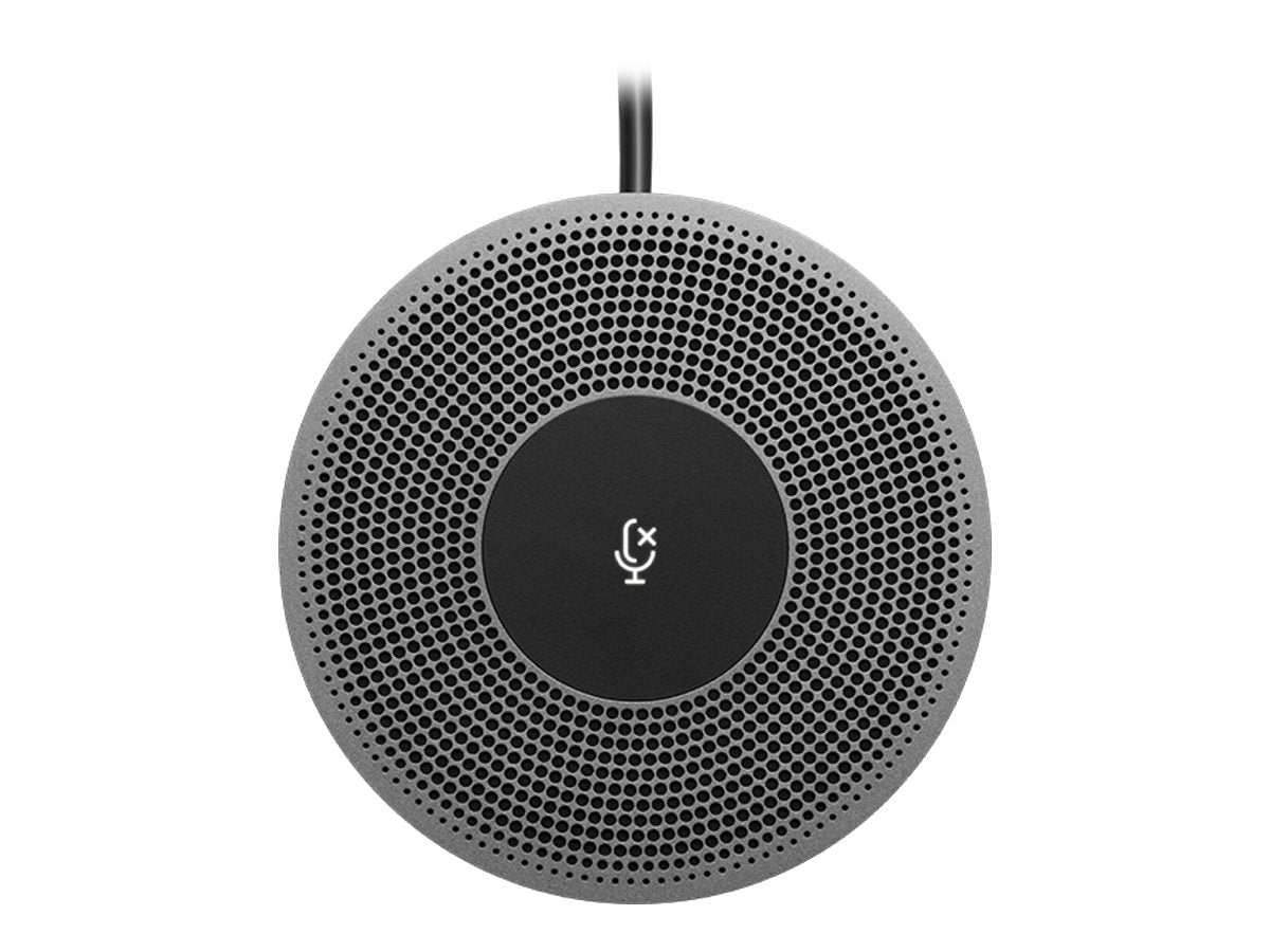 Logitech EXPANSION MIC FOR MEETUP - Micrófono - para Small Room Solution for Google Meet, for Microsoft Teams Rooms, for Zoom Rooms
