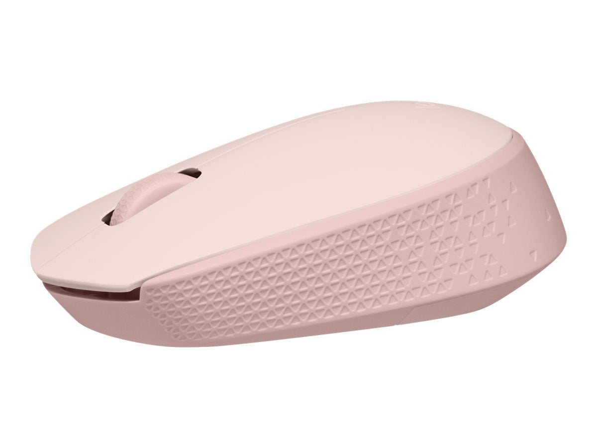 Logitech M170 Wireless Mouse, Ambidextrous, Rose - Ratón - diestro y zurdo - óptico - 3 botones - inalámbrico - 2.4 GHz - receptor inalámbrico USB - rosa-1