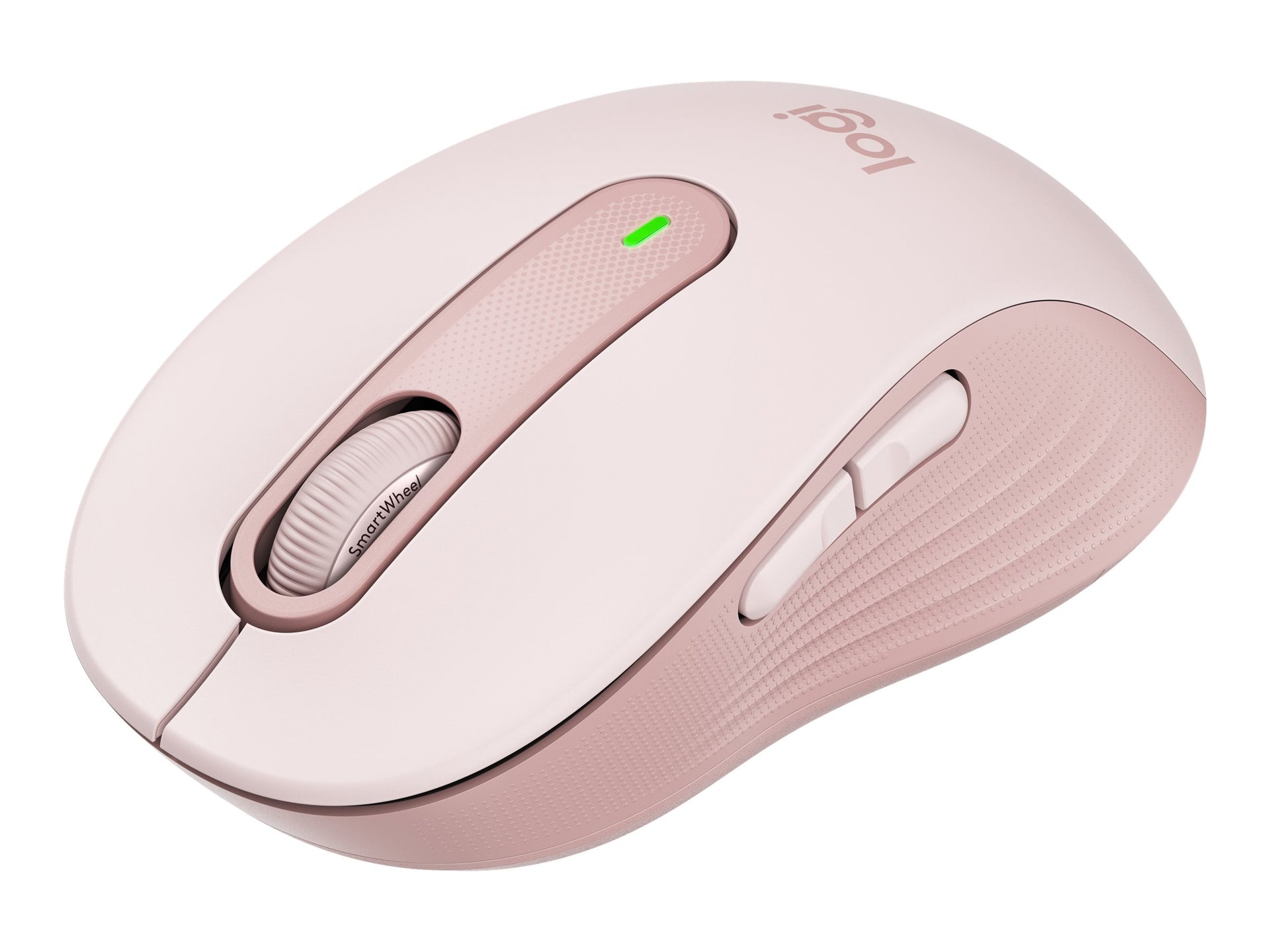 Logitech Signature M650 - Ratón - manos pequeñas - diestro y zurdo - inalámbrico - 2.4 GHz, Bluetooth - receptor de USB Logitech Logi Bolt - rosa