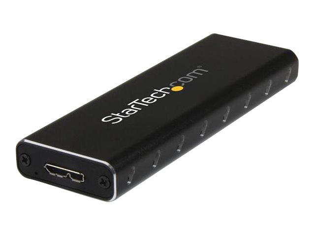 StarTech.com Adaptador SSD M.2 a USB 3.0 SuperSpeed UASP con Carcasa Protectora - Conversor NGFF de Unidad SSD - Caja de almacenamiento - M.2 - SATA 6Gb/s - USB 3.0 - negro-1