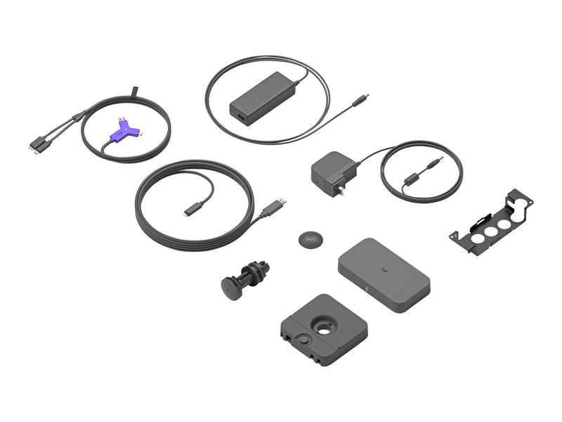 Logitech Swytch Laptop Link for Video Conferencing in Meeting Rooms - Hub - 2 x HDMI + 1 x SuperSpeed USB + 2 x USB-C - sobremesa-7