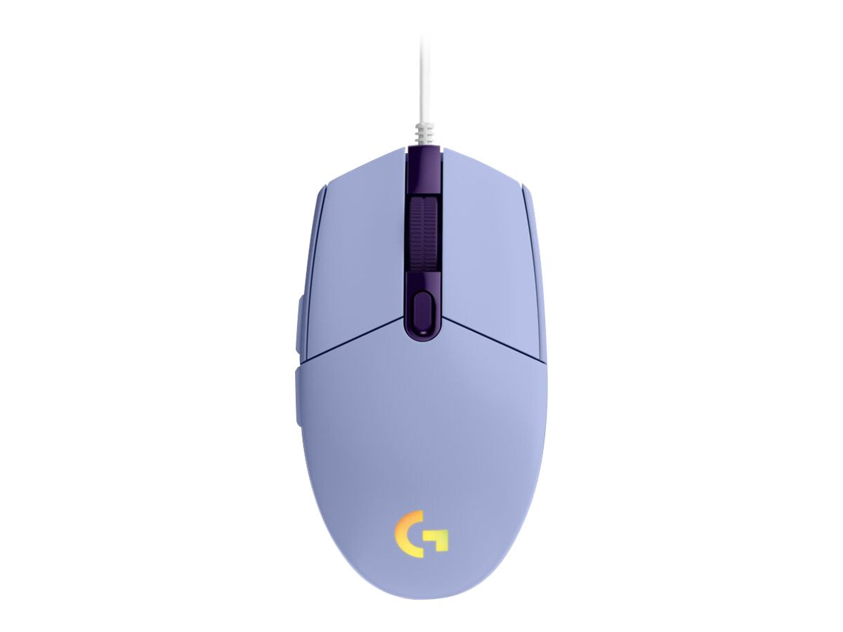 Logitech Gaming Mouse G203 LIGHTSYNC - Ratón - óptico - 6 botones - cableado - USB - lila
