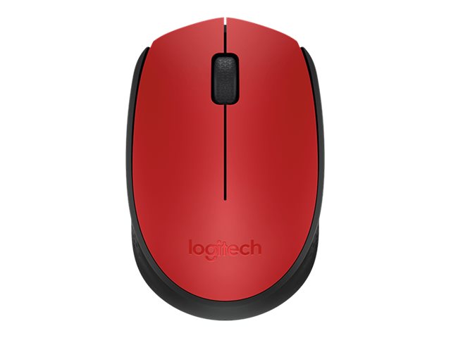 Logitech M170 - Ratón - diestro y zurdo - inalámbrico - 2.4 GHz - receptor inalámbrico USB - rojo-4