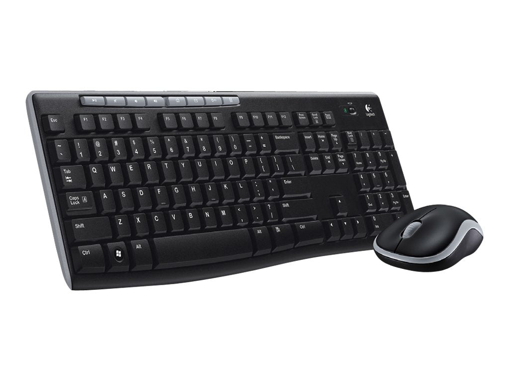 Logitech MK270 Wireless Combo - Juego de teclado y ratón - inalámbrico - 2.4 GHz - inglés - negro
