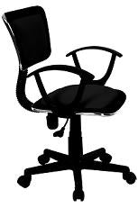 Xtech Roma - Silla - secretario - reposabrazos - inclinación - giratorio - plástico, metal, espuma, contrachapado, tejido - negro