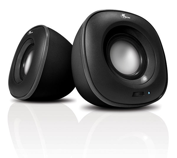 Altavoces Xtech de 2,0 canales y 6 W con cable XTS-115BK-1