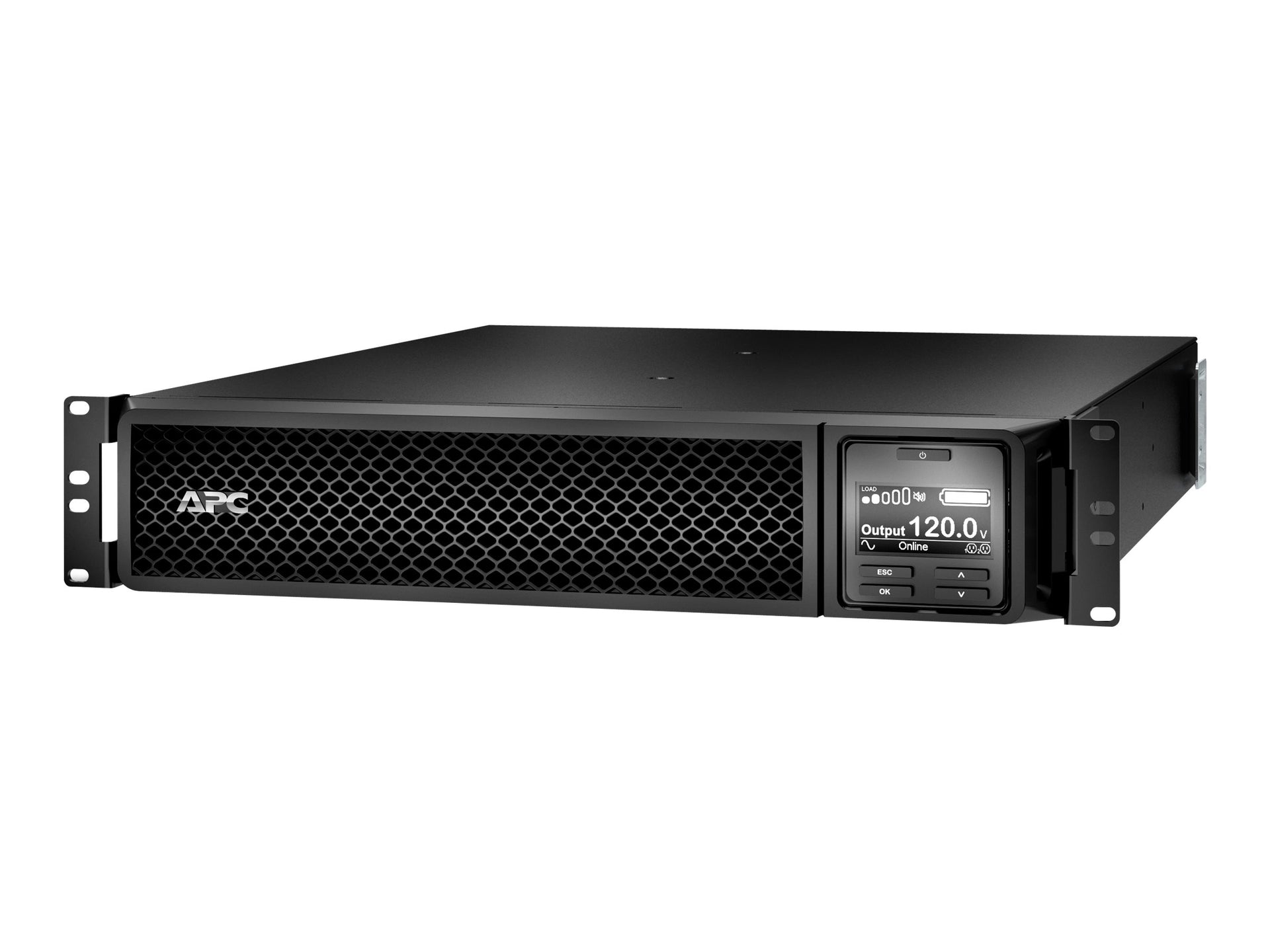 APC Smart-UPS SRT 3000VA RM - UPS (montaje en bastidor) - CA 120 V - 2700 vatios - 3000 VA - Ácido de plomo - RS-232, USB - conectores de salida: 9 - 2U - negro - para P/N: AR4024SP, AR4024SPX429, AR4024SPX431, AR4024SPX432, NBWL0356A, SMX3000HVTUS
