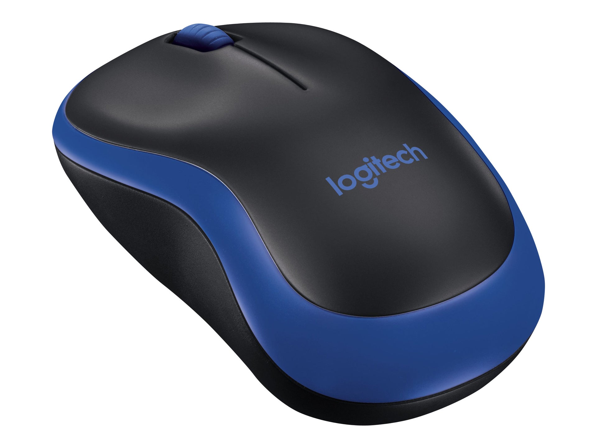 Logitech M185 - Ratón - diestro y zurdo - óptico - inalámbrico - 2.4 GHz - receptor inalámbrico USB - azul