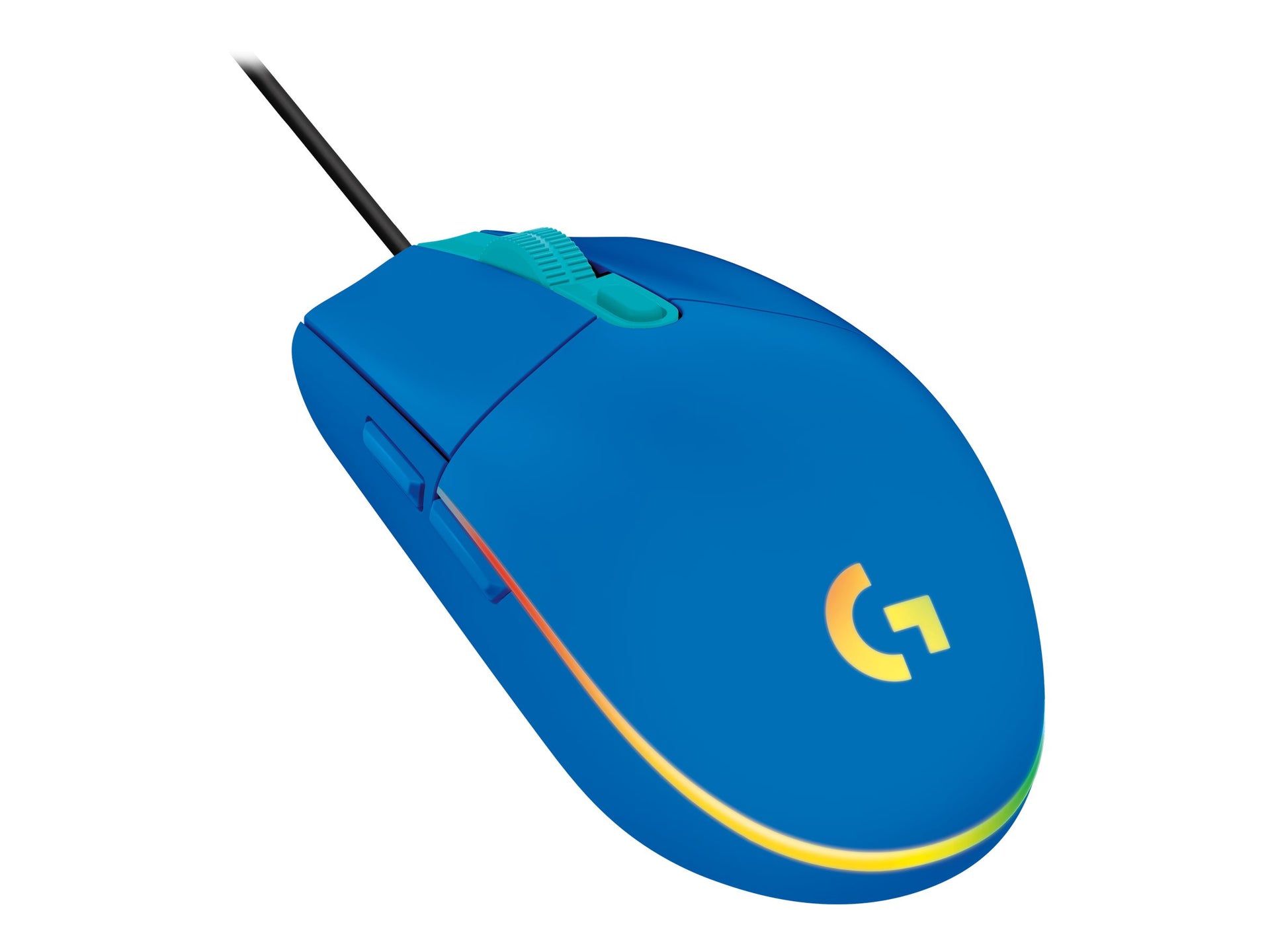 Logitech Gaming Mouse G203 LIGHTSYNC - Ratón - óptico - 6 botones - cableado - USB - azul