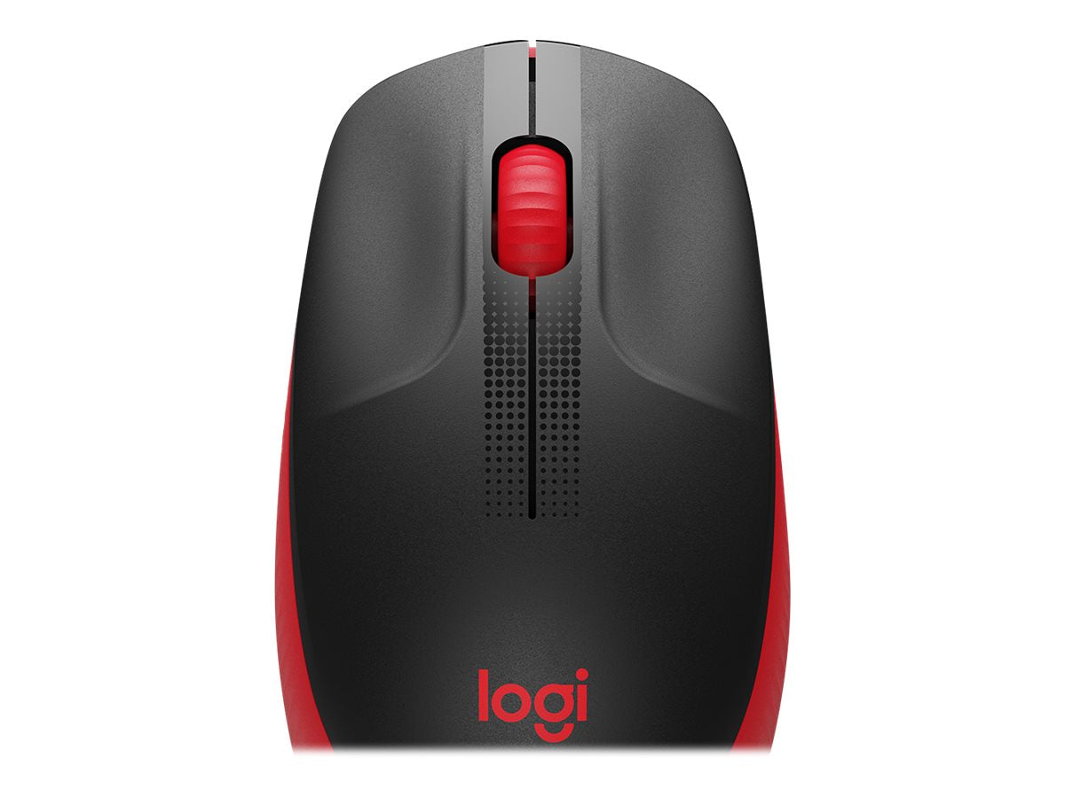 Logitech M190 - Ratón - óptico - 3 botones - inalámbrico - receptor inalámbrico USB - rojo-5