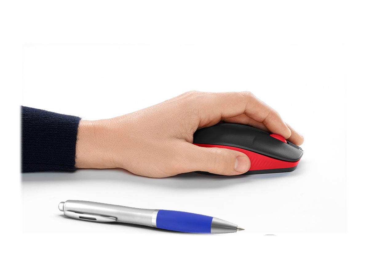 Logitech M190 - Ratón - óptico - 3 botones - inalámbrico - receptor inalámbrico USB - rojo-2