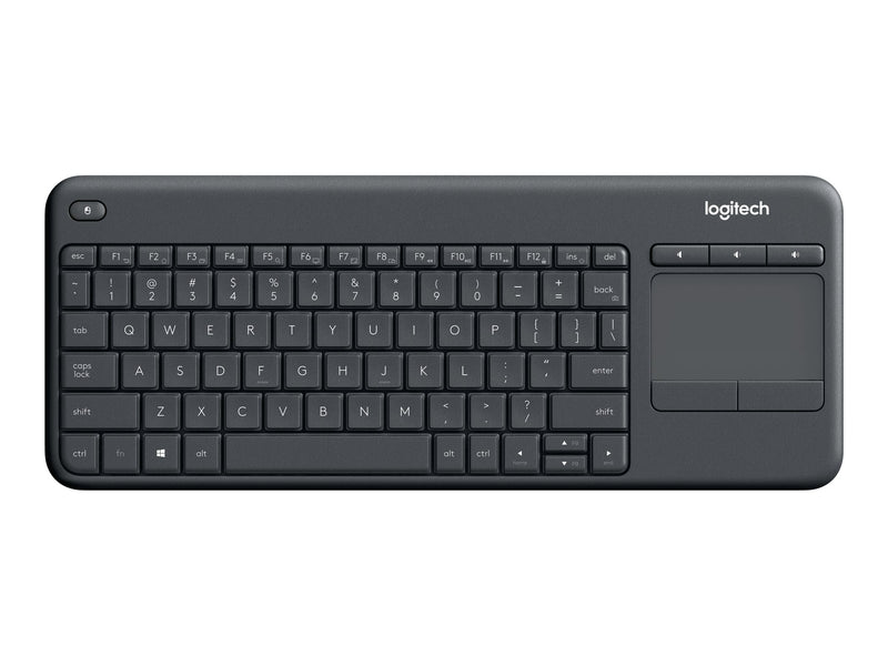 Logitech Wireless Touch Keyboard K400 Plus - Teclado - con panel táctil - inalámbrico - 2.4 GHz - negro-4