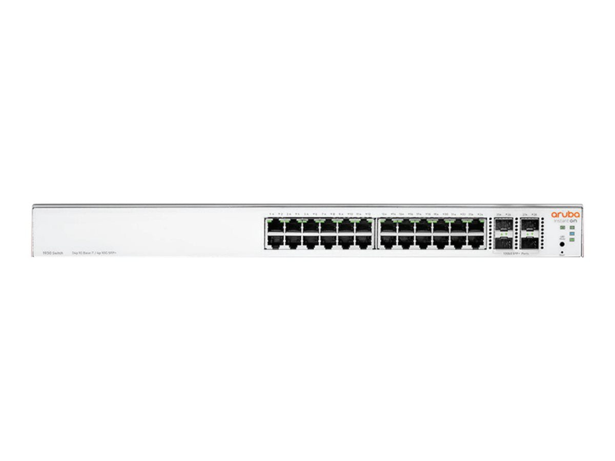 HPE Networking Instant On 1930 24G 4SFP/SFP+ Switch - Conmutador - L3 - Gestionado - 24 x 10/100/1000 + 4 x 1 Gigabit / 10 Gigabit SFP+ - montaje en rack