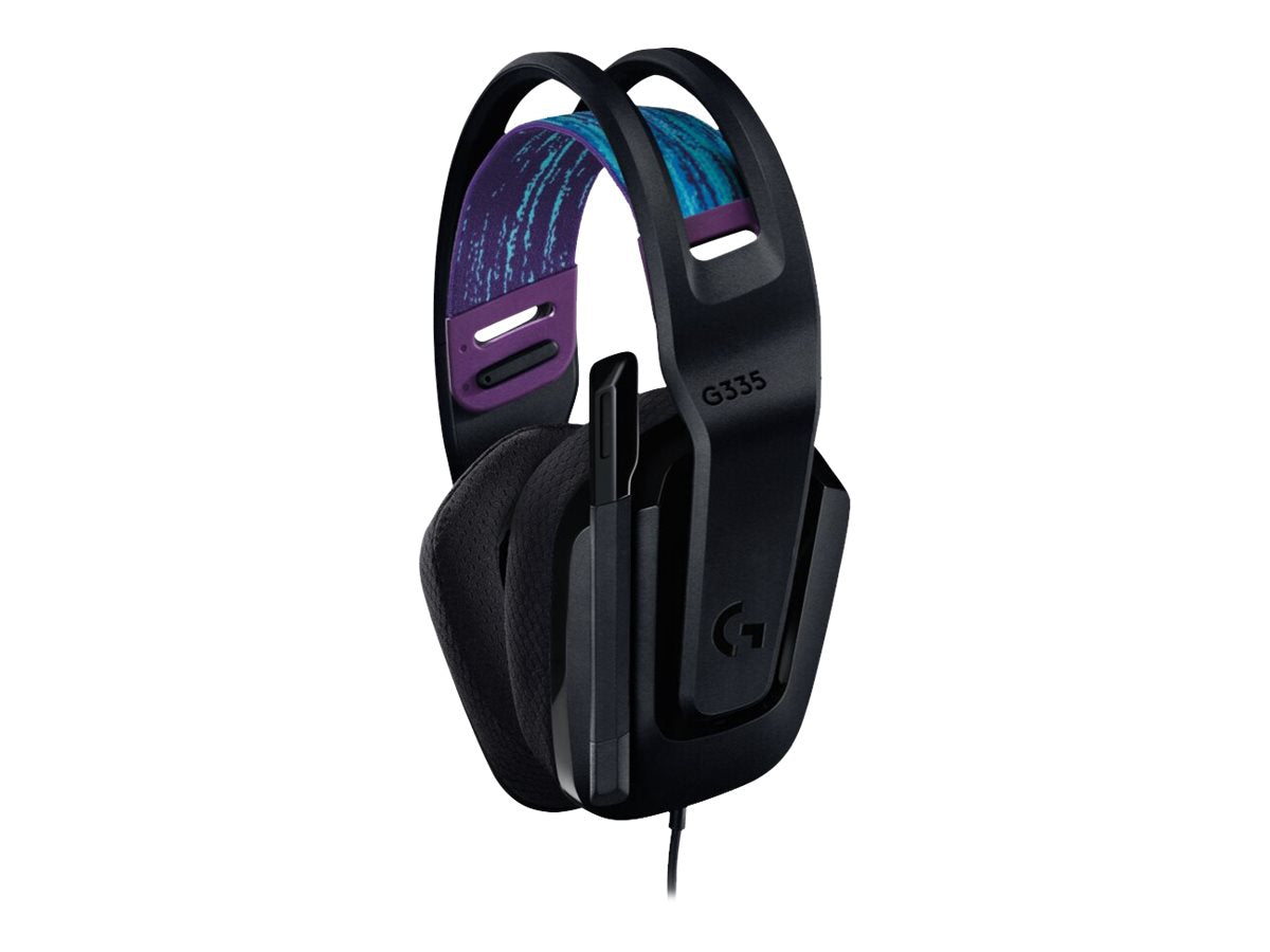 Logitech G G335 Wired Gaming Headset - Auricular - tamaño completo - cableado - conector de 3,5 mm - negro - certificado Discord