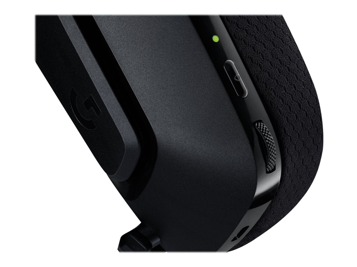 Logitech G535 LIGHTSPEED Wireless Gaming Headset - Lightweight on-ear headphones, flip to mute mic, stereo, compatible with PC, PS4, PS5, USB rechargeable - Black - Auricular - tamaño completo - LIGHTSPEED - inalámbrico - certificado Discord
