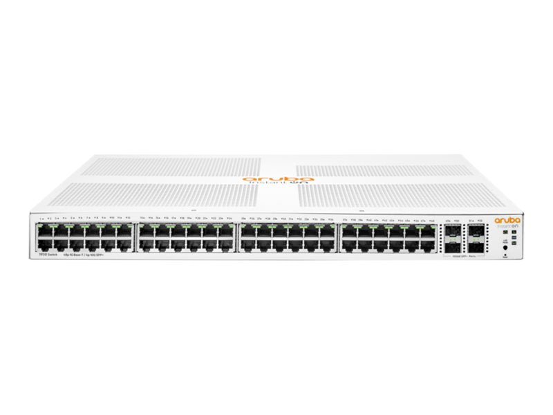 HPE Networking Instant On 1930 48G 4SFP/SFP+ Switch - Conmutador - L2 + - Gestionado - 48 x 10/100/1000 + 4 x 1 Gigabit / 10 Gigabit SFP+ - montaje en rack-2