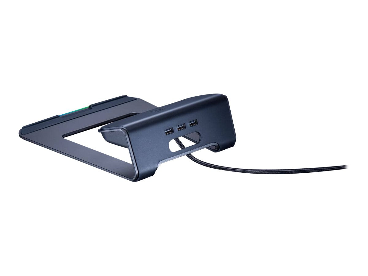 Razer - Soporte para ordenador portátil - con concentrador USB de 3 puertos - 15" - para Blade 15, 15 Advanced, 15 Base, Stealth, Stealth 13, Stealth 13.3