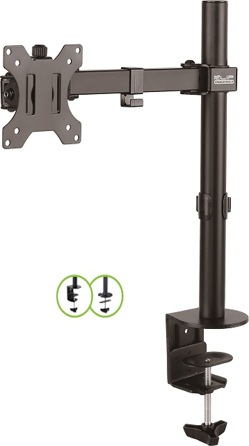 Klip Xtreme KPM-300 - Kit de montaje - para pantalla plana - plástico, acero de alta calidad - negro - tamaño de pantalla: 13"-32" - montable en escritorio-3
