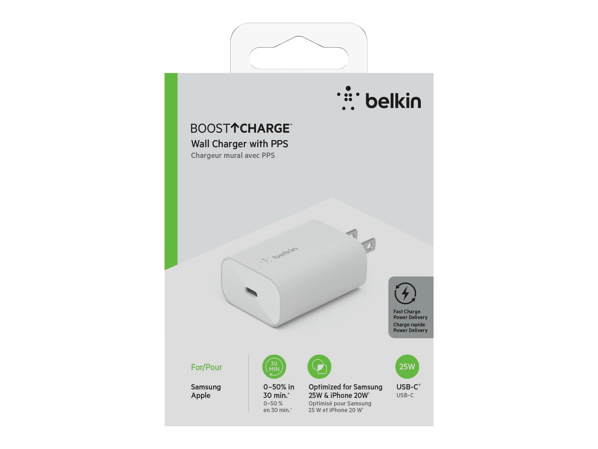 Belkin - - 25 vatios - PD 3.0 (24 pin USB-C) - Estados Unidos-3