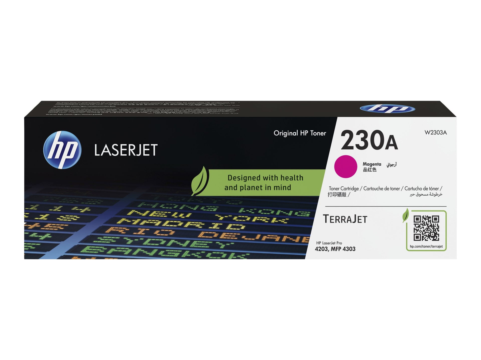 HP 230A - Magenta - original - LaserJet - cartucho de tóner (W2303A) - para Color LaserJet Pro MFP 4301, MFP 4303
