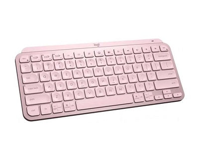 Logitech MX Keys Mini - eclado - Inalámbrico - Español - Bluetooth 5.0 / Bluetooth / 2.4 GHz / USB-C - Ergonomic Design - Rosa