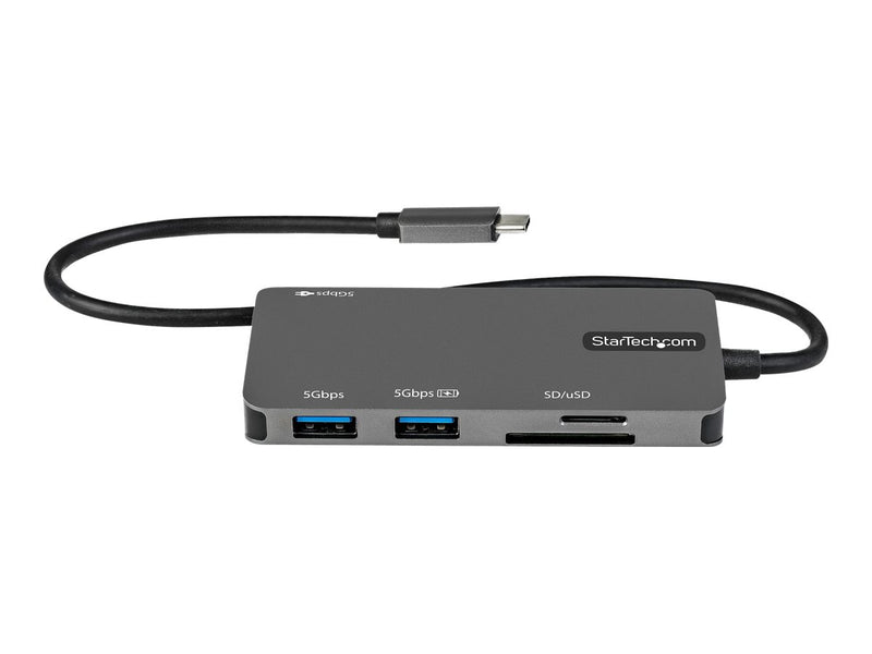 StarTech.com Adaptador Multipuertos USB C - USB C a HDMI de 4K - 100W de Entrega de Alimentación PD - SD - MicroSD - Hub Ladrón USB 3.0 de 3 Puertos - Dock USB Tipo C - con Cable de 30cm (DKT30CHSDPD) - Estación de conexión - USB-C / Thunderbolt 3 - HDMI-6