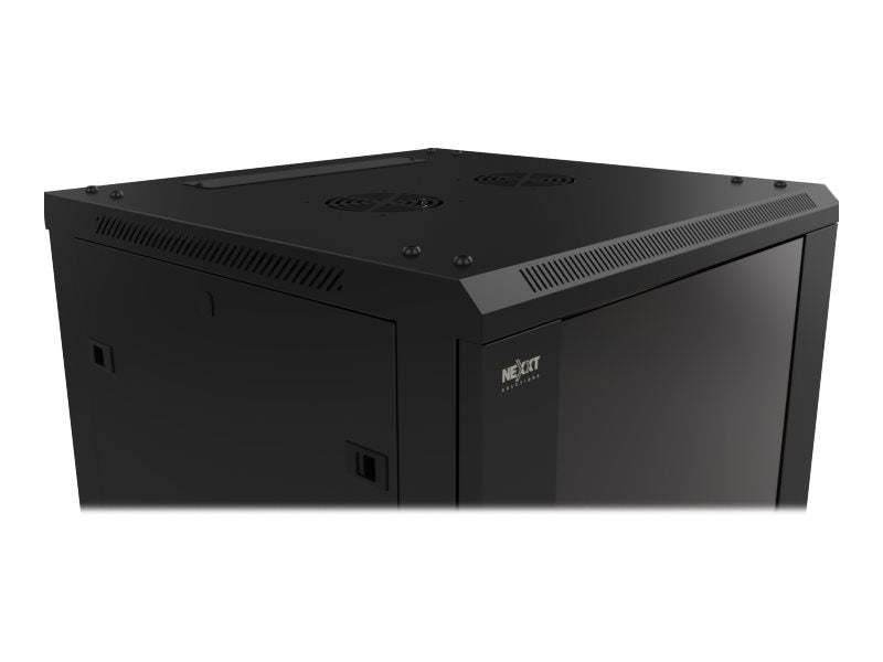 Nexxt Solutions - Rack armario - instalable en pared - RAL 9005, negro barniz - 9U - 19"