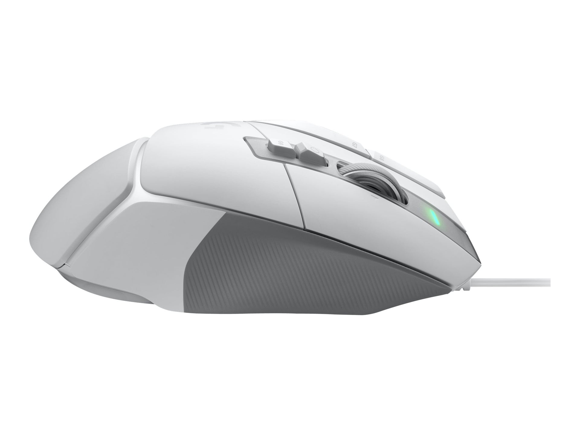 Logitech G502 X Wired Gaming Mouse - LIGHTFORCE hybrid optical-mechanical primary switches, HERO 25K gaming sensor, compatible with PC - macOS/Windows - White - Ratón - óptico - cableado - USB - blanco