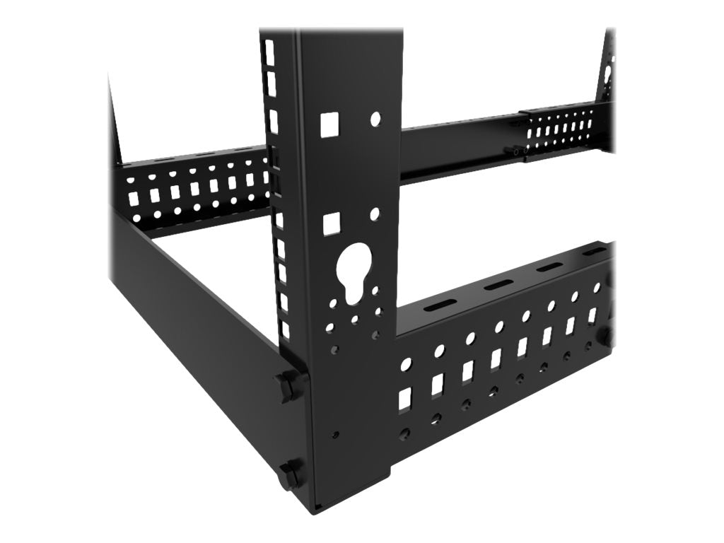 Nexxt Solutions - Rack marco abierto - 4 postes - instalable en el suelo - RAL 9005, negro barniz - 42U - 19"