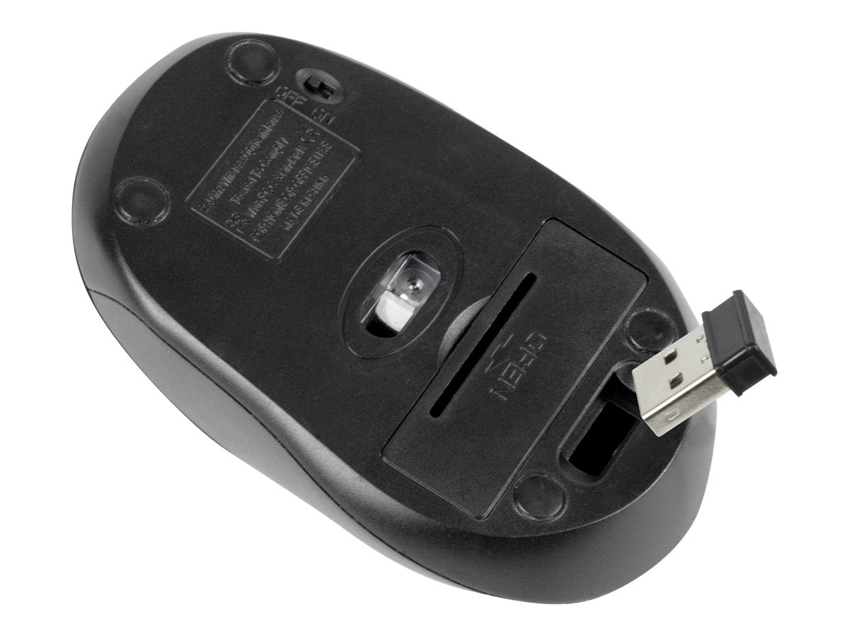 Klip Xtreme KMW-330 Vector - Ratón - ergonómico - óptico - 6 botones - inalámbrico - 2.4 GHz - receptor inalámbrico USB - rojo