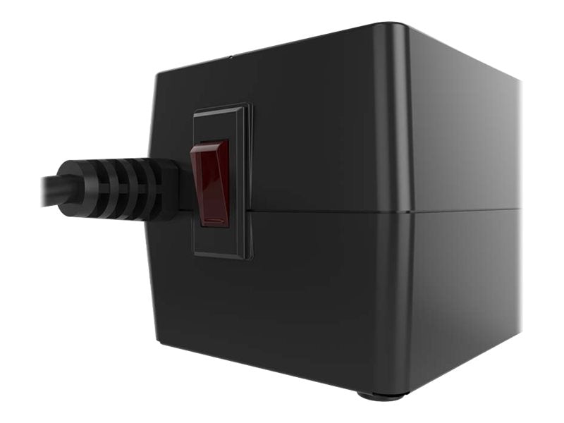 Forza FVR Series FVR-1011 - Regulador automático de voltaje (montaje en pared) - CA 115 V - 500 vatios - 1000 VA - conectores de salida: 4 - negro-10