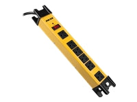 Forza FSP Series FSP-806 - Protector contra sobretensiones - CA 125 V - 1875 vatios - conectores de salida: 6 - 91 cm cable - amarillo