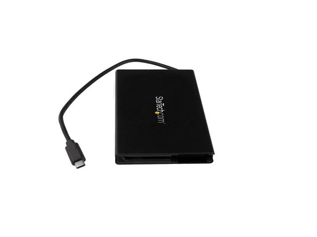 StarTech.com Caja USB 3.1 (10Gbps) USB-C para SSD M.2 SATA - Caja Externa Portátil para Disco USB Tipo C - de Aluminio - Caja de almacenamiento - M.2 - M.2 Card - USB 3.1 (Gen 2) - negro - para P/N: PEXUSB321C