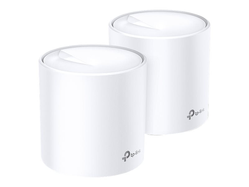 TP-LINK Deco X20 V2 - Sistema Wi-Fi - (2 enrutadores) - hasta 370 m² - malla 1GbE - Wi-Fi 6 - Doble banda