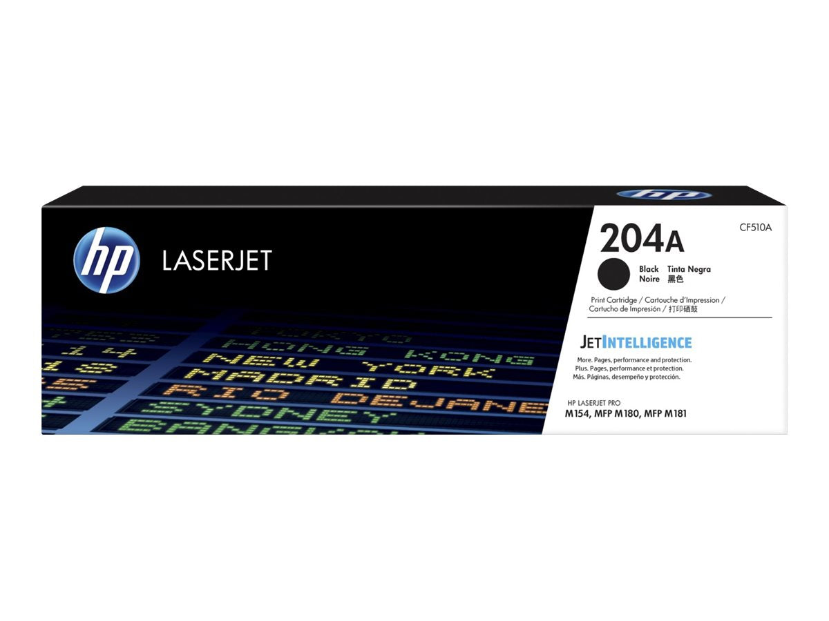 HP 204A - Negro - original - LaserJet - cartucho de tóner (CF510A) - para Color LaserJet Pro M154a, M154nw, MFP M180n, MFP M180nw-3