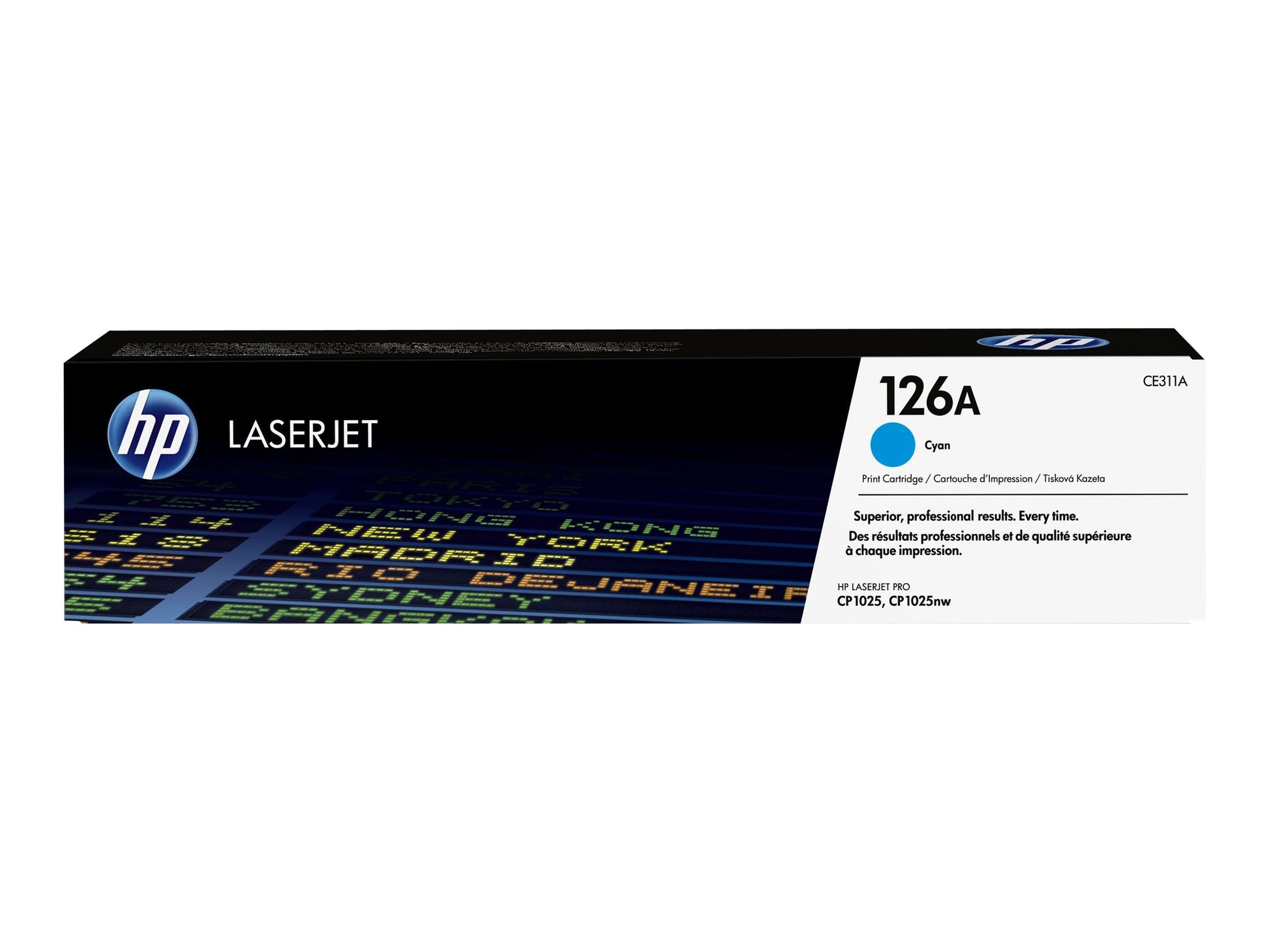 HP 126A - Cián - original - LaserJet - cartucho de tóner (CE311A) - para Color LaserJet Pro CP1025; LaserJet Pro MFP M175; TopShot LaserJet Pro M275-2