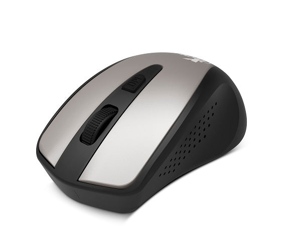 Xtech - XTM-315GY - Mouse - 2.4 GHz - Wireless - Aluminum gray - 4-button 1600dpi-1