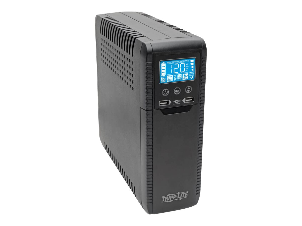 Eaton Tripp Lite Series 1000VA UPS Eco Green Battery Back Up AVR 120V USB Line Interactive - UPS - CA 120 V - 600 vatios - 1000 VA - 1 fase - USB - conectores de salida: 8-4